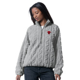 Chicago Bulls G-III 4Her by Carl Banks Women's Champ Half-Zip Pullover Gray