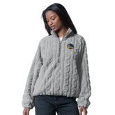 Golden State Warriors G-III 4Her by Carl Banks Women's Champ Half-Zip Pullover Gray