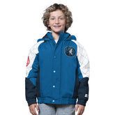 Minnesota Timberwolves Starter Youth All Time Pro Jr. Full-Zip Hoodie Jacket Blue/Navy