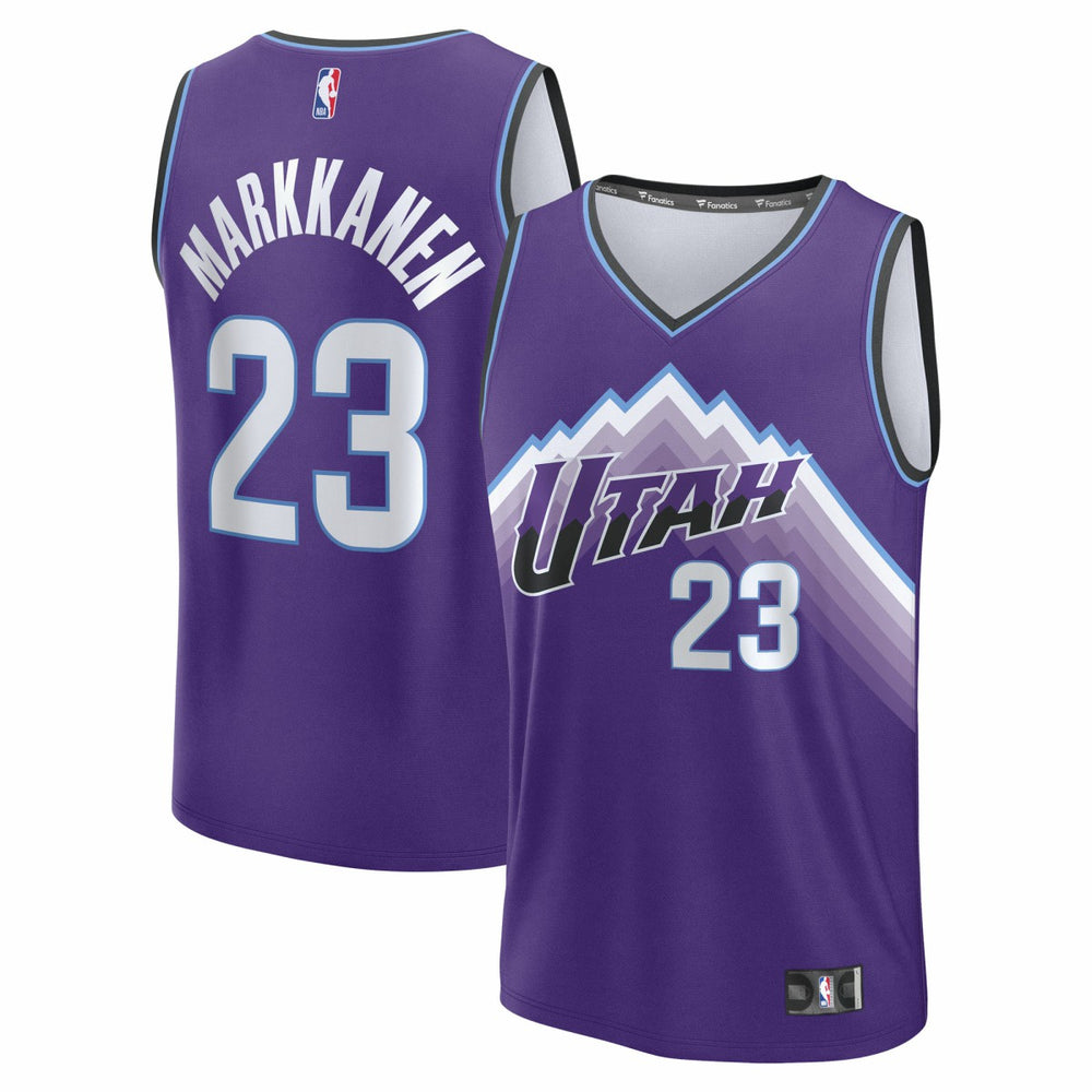 Fanatics Lauri Markkanen Utah Jazz Youth Fast Break Replica Jersey Icon Edition Purple