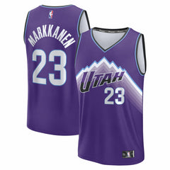 Fanatics Lauri Markkanen Utah Jazz Youth Fast Break Replica Jersey Icon Edition Purple