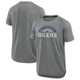 Edmonton Oilers Fanatics 2025 Stanley Cup Playoffs Authentic Pro Rink Performance T-Shirt - Heather Gray | Fanatics sale