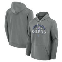 Edmonton Oilers Fanatics 2025 Stanley Cup Playoffs Authentic Pro Rink Fly Fleece Pullover Hoodie - Gray | Fanatics discount