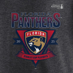 Florida Panthers Fanatics 2025 Stanley Cup Playoffs Crossbar Tri-Blend T-Shirt - Heather Charcoal | Fanatics on sale