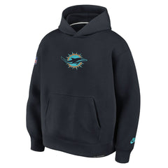 Miami Dolphins 2025 Rivalries Collection Oversized Tech Fleece Hoodie - Pitch Blue - Nike