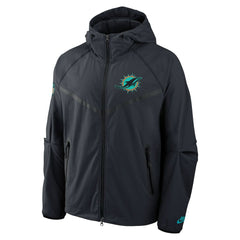 Miami Dolphins 2025 Rivalries Collection Tech Raglan Full-Zip Jacket - Pitch Blue - Nike