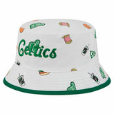 New Era Boston Celtics Team Cheer Reversible Bucket Hat White