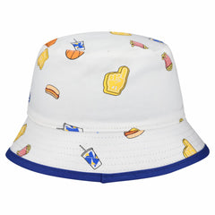 New Era Golden State Warriors Team Cheer Reversible Bucket Hat White