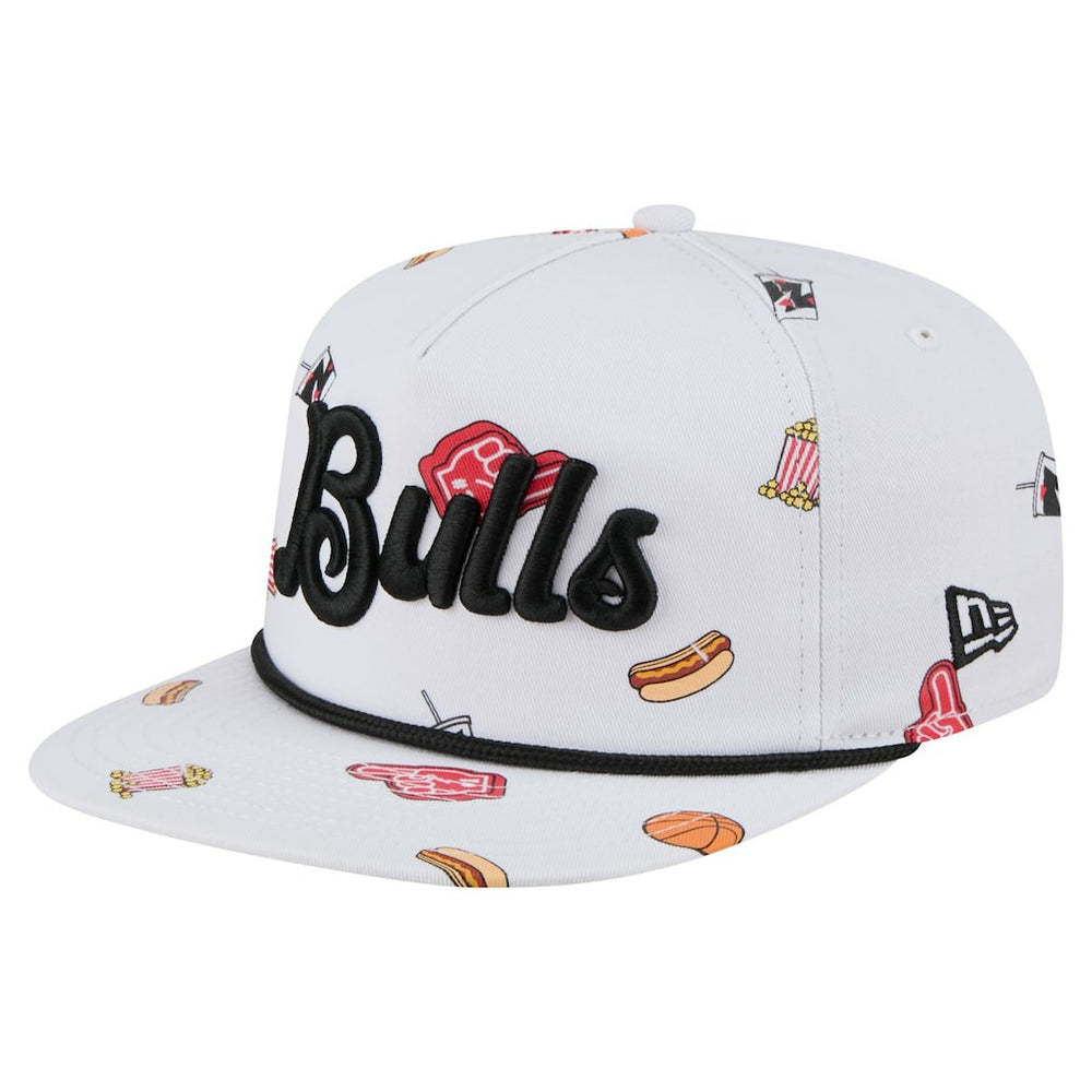 New Era Chicago Bulls Team Cheer Rope 19TWENTY Adjustable Hat White