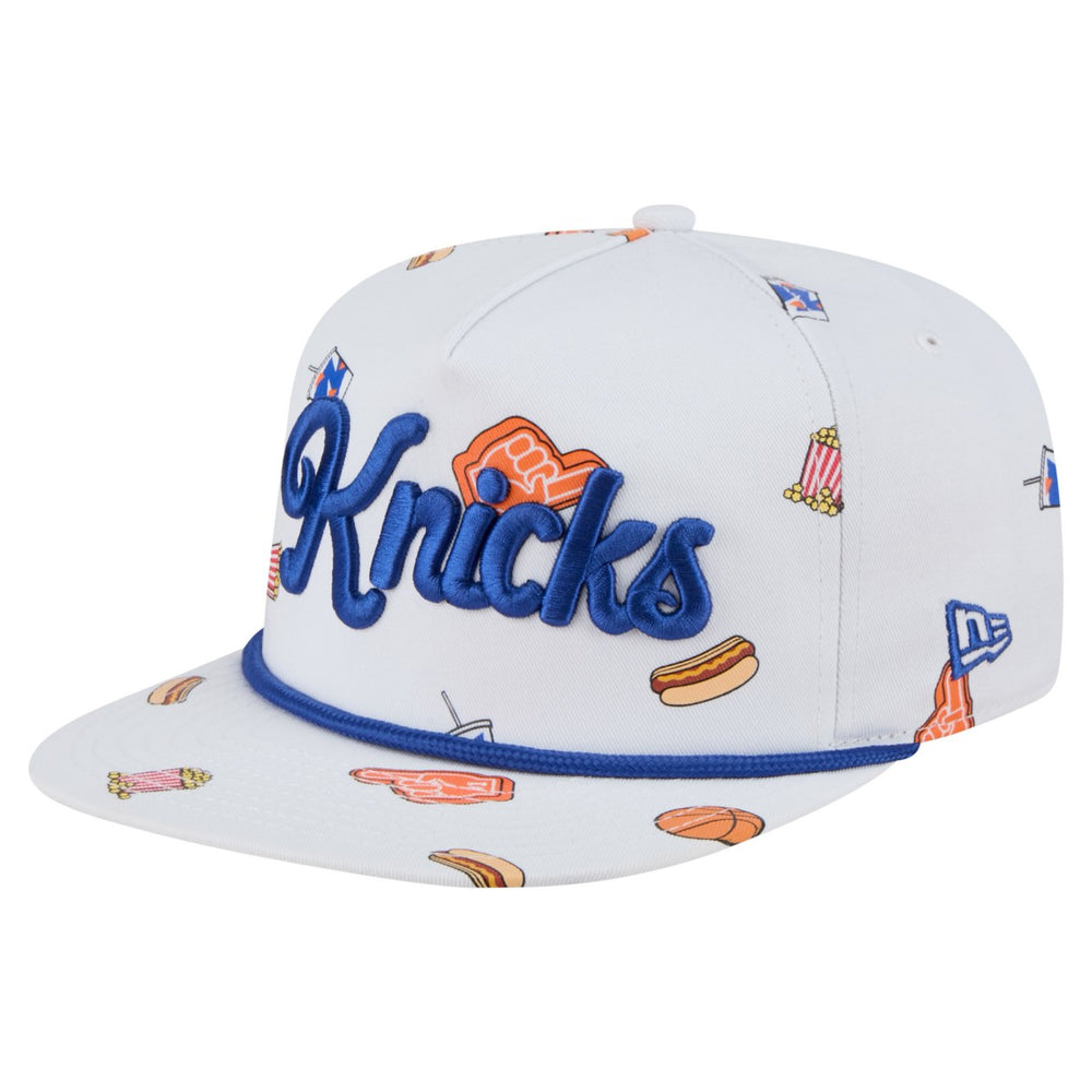 New Era New York Knicks Team Cheer Rope 19TWENTY Adjustable Hat White