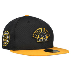 Boston Bruins New Era Mesh Crown Two-Tone 59FIFTY Fitted Hat - Black/Gold | New Era discount