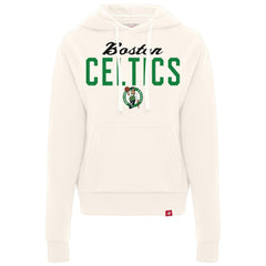 Boston Celtics Sportiqe Women's Ava Boxy Tri-Blend Pullover Hoodie Cream