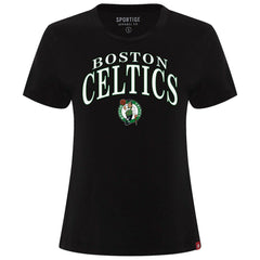 Boston Celtics Sportiqe Women's Arcadia Boxy T-Shirt Black