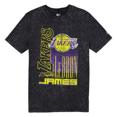 New Era LeBron James Los Angeles Lakers Full Court Press Mineral Wash Player T-Shirt Black