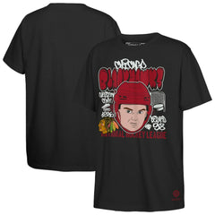 Connor Bedard Chicago Blackhawks Mitchell & Ness Youth Caricature T-Shirt - Black | NHL Lifestyle