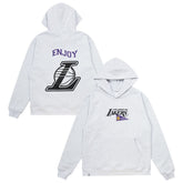 Enjoy Basketball x Los Angeles Lakers Unisex Hoop Enthusiast Capsule Collection Pullover Hoodie - Heather Gray