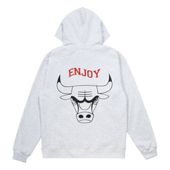 Enjoy Basketball x Chicago Bulls Unisex Hoop Enthusiast Capsule Collection Pullover Hoodie - Heather Gray