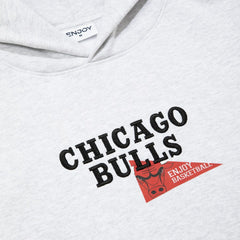 Enjoy Basketball x Chicago Bulls Unisex Hoop Enthusiast Capsule Collection Pullover Hoodie - Heather Gray