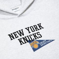 Enjoy Basketball x New York Knicks Unisex Hoop Enthusiast Capsule Collection Pullover Hoodie - Heather Gray