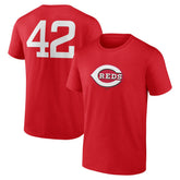 Cincinnati Reds Jackie Robinson Day Name & Number T-Shirt Discount