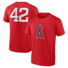 Los Angeles Angels Jackie Robinson Day Name & Number T-Shirt for sale