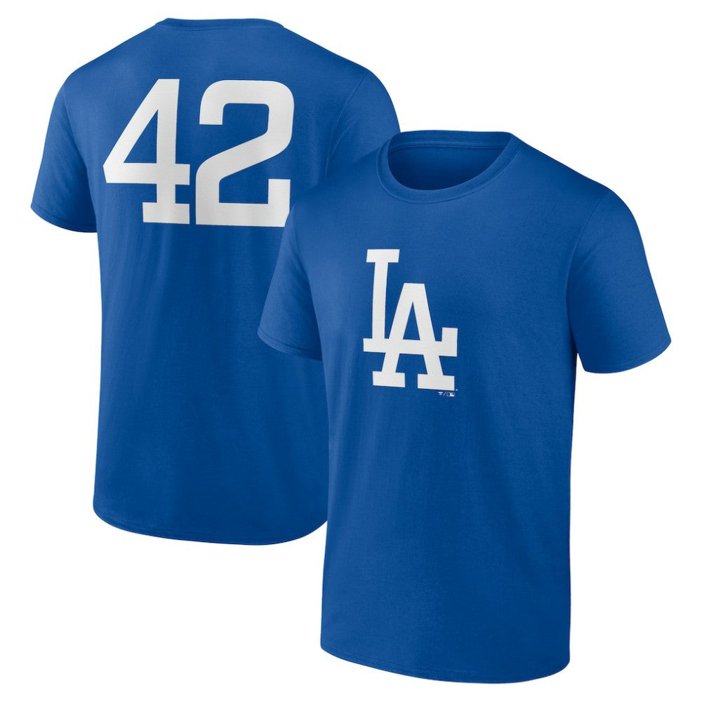 Los Angeles Dodgers Jackie Robinson Day Name & Number T-Shirt Online