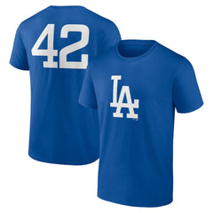 Los Angeles Dodgers Jackie Robinson Day Name & Number T-Shirt Online