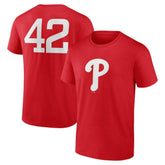 Philadelphia Phillies Jackie Robinson Day Name & Number T-Shirt Near Me