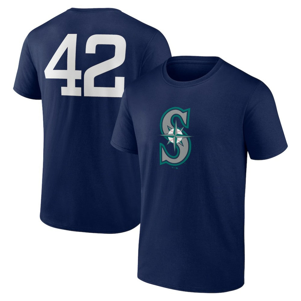 Seattle Mariners Jackie Robinson Day Name & Number T-Shirt Sale