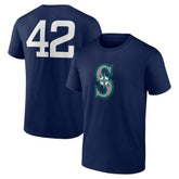 Seattle Mariners Jackie Robinson Day Name & Number T-Shirt Sale