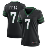 Justin Fields New York Jets Women's Alternate Game Jersey - Black - Nike