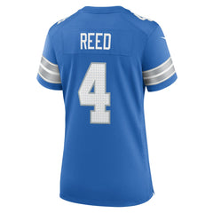 D.J. Reed Detroit Lions Women's Team Game Jersey - Blue - Nike