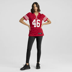 Jon Weeks San Francisco 49ers Women's Team Game Jersey - Scarlet - Nike