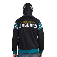 Jacksonville Jaguars Pro Player Helmet Full-Zip Hooded Track Jacket - Black/Teal - NFL