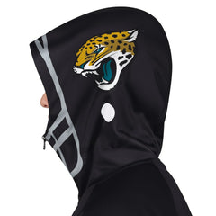 Jacksonville Jaguars Pro Player Helmet Full-Zip Hooded Track Jacket - Black/Teal - NFL