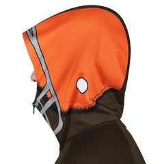 Cleveland Browns Pro Player Retro Helmet Full-Zip Hooded Track Jacket - Brown/Orange - NFL