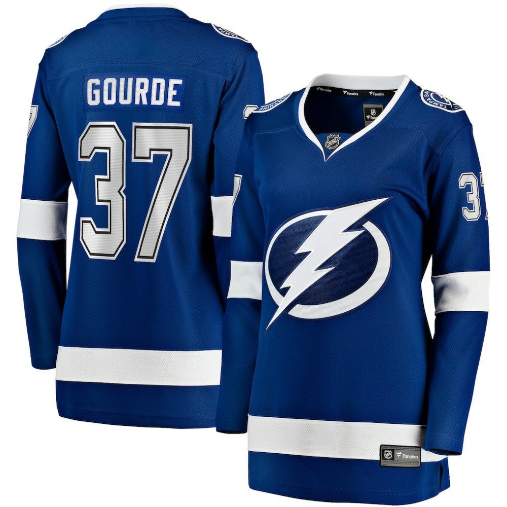 Yanni Gourde Tampa Bay Lightning Fanatics Women's Home Breakaway Player Jersey - Blue | Fanatics sale