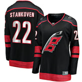 Logan Stankoven Carolina Hurricanes Fanatics Women's Home Breakaway Player Jersey - Black | Fanatics Clearance