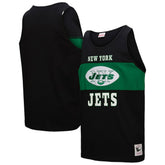 New York Jets Retro Colorblock Tank Top - Black - Mitchell & Ness