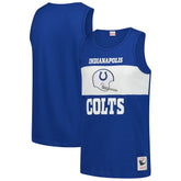 Indianapolis Colts Retro Colorblock Tank Top - Royal - Mitchell & Ness