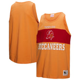 Tampa Bay Buccaneers Retro Colorblock Tank Top - Orange - Mitchell & Ness