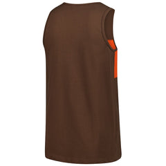 Cleveland Browns Retro Colorblock Tank Top - Brown - Mitchell & Ness