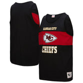 Kansas City Chiefs Retro Colorblock Tank Top - Black - Mitchell & Ness