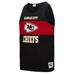 Kansas City Chiefs Retro Colorblock Tank Top - Black - Mitchell & Ness