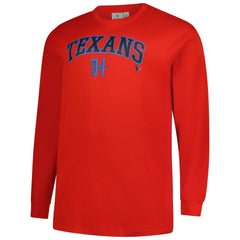 Houston Texans Big & Tall Throwback Thermal Long Sleeve T-Shirt - Red - Fanatics