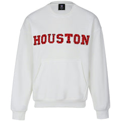 Houston Texans Cuce Women's Chenille Jeweled Sweatshirt - White - NFL
