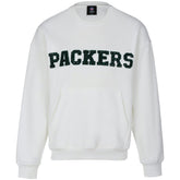 Green Bay Packers Cuce Women's Chenille Jeweled Sweatshirt - White - NFL