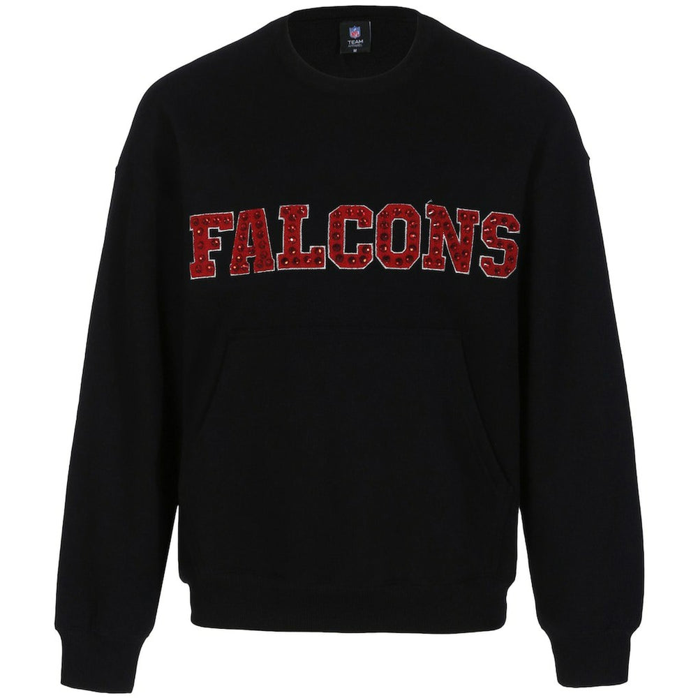 Atlanta Falcons Cuce Women's Chenille Jeweled Sweatshirt - Black - NFL
