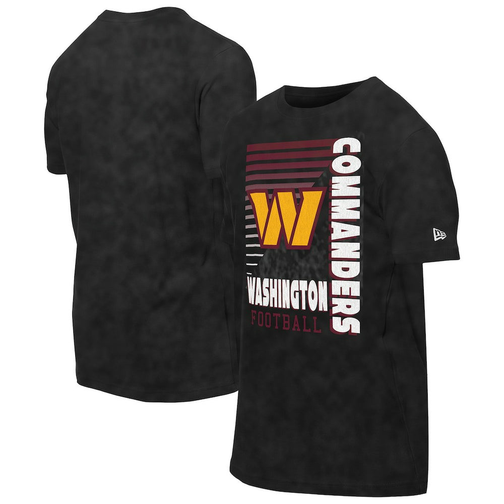Washington Commanders New Era Enzyme Washed Oversized T-Shirt - Black - NFL
