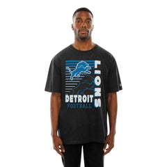 Detroit Lions New Era Enzyme Washed Oversized T-Shirt - Black - NFL